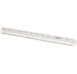 Westcott schaallat, 30 cm, 1:20; 1:25; 1:50; 1:75; 1:100 en 1:125