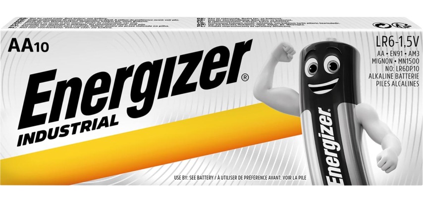 Energizer Industrial A4 Alkaline Battery Box of 10 Pieces