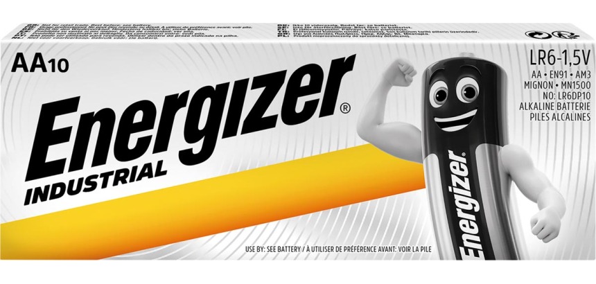 Batterij Industrial AA alkaline doos à 10 stuks
