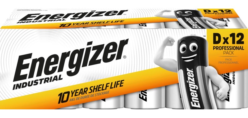 Batterij Industrial D alkaline doos à 12 stuks