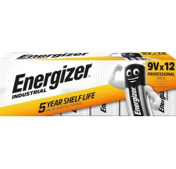 Pile Energizer Industrial 9Volt alcaline boîte 12 pièces