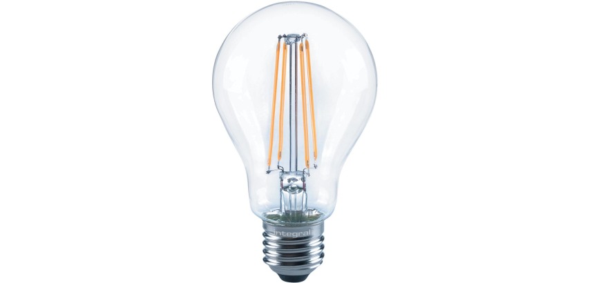 Lampe LED Integral E27 7W 2700K blanc chaud 806 lumens