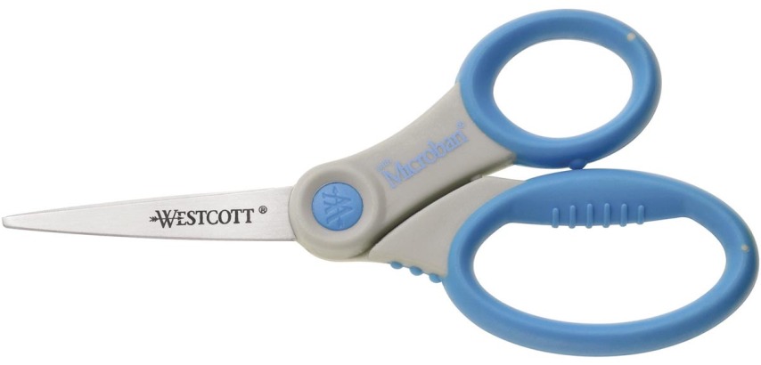 Westcott Elite Microban Scissors 15.5 cm Softgrip, asymmetrical rings