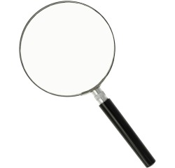 Westcott loupe, diamètre: 90 mm, grossit 3 fois, noir