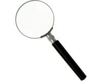 Westcott loupe, diamètre: 60 mm, grossit 5 fois, noir