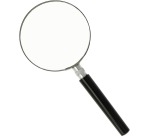 Westcott loupe, diamètre: 75 mm, grossit 2 fois, noir