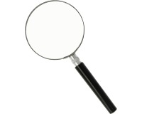 Westcott loupe, diamètre: 75 mm, grossit 2 fois, noir