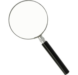 Westcott loupe, diamètre: 75 mm, grossit 2 fois, noir