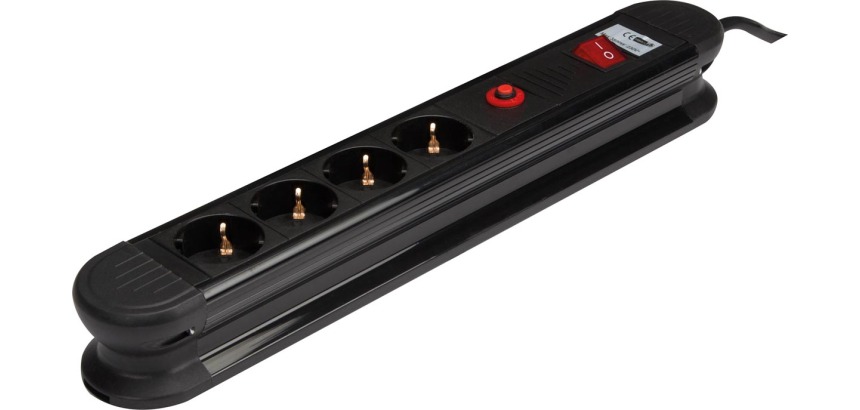 Multiprise 4 prises avec interrupteur de sécurité 1,5m