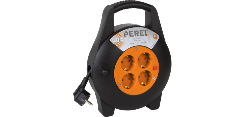 Kabelhaspel 10meter 4-voudig