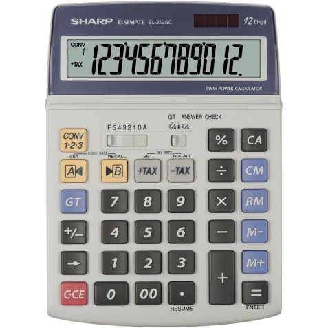 Sharp calculatrice de bureau EL2125C