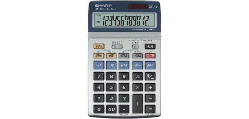 Sharp desktop calculator EL-337C