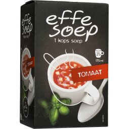 Effe Soep 1-kops, tomaat, 175 ml, doos van 21 zakjes