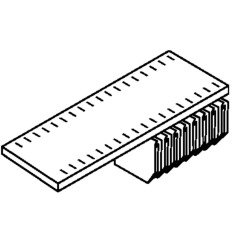 Bisley lateraal systeemlegbord voor Basic roldeurkast, 120 cm, zwart