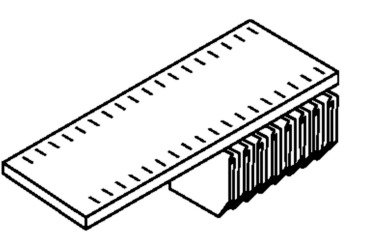 Bisley lateraal systeemlegbord voor Basic roldeurkast, 120 cm, zwart