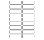 Avery Family étiquettes vêtements, ft 4,5 x 1,3 cm, blanc, sachet brochable avec 36 étiquettes