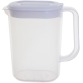 Whitefurze schenkkan 1,5 liter, transparant met wit deksel