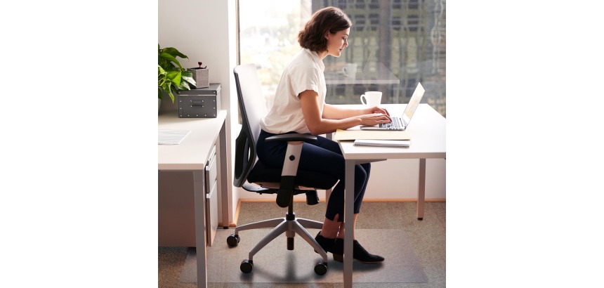 Floortex vloermat Cleartex Advantagemat, voor tapijt, rechthoekig, ft 90 x 120 cm