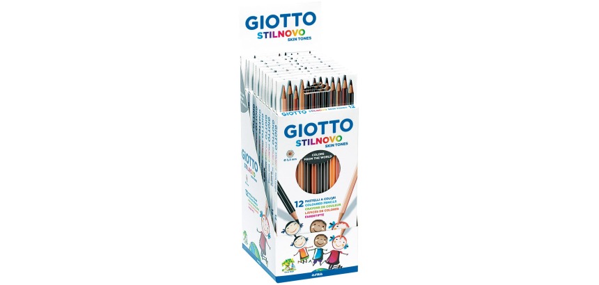 Kleurpotlood Giotto Stilnovo Skin Tones set à 12 kleuren