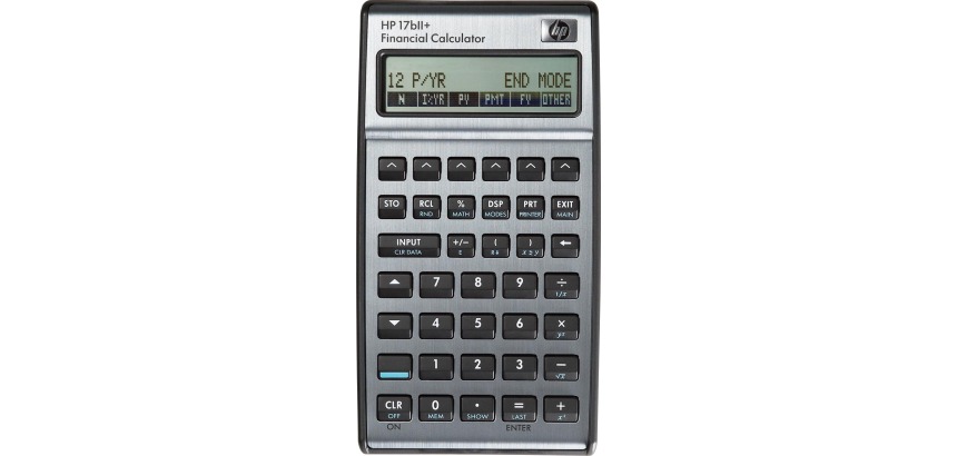Calculatrice HP 17BII+ en néerlandais