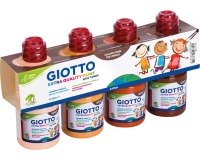 Giotto Extra Quality Skin Tones gouache, 250 ml, paquet de 4 flacons