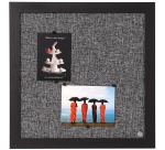 Bisilque Tableau d'affichage Black Shadow gris clair