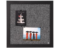 Bisilque Tableau d'affichage Black Shadow gris clair