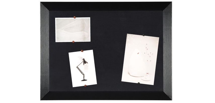 Bisilque Kamashi Notice Board with Black Frame