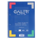 Gallery spiraalblok ft A4, gelijnd, 80 vel, 4-gaats