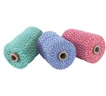 Ficelle de coton, bobine de 100 g, environs 125 m