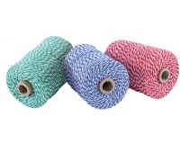 Ficelle de coton, bobine de 100 g, environs 125 m