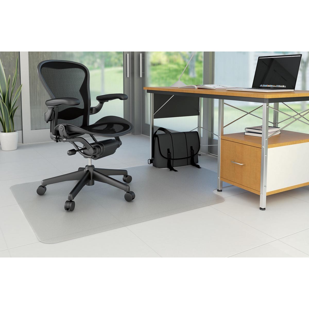Q-CONNECT tapis de sol, pour surfaces dures, 90 x 120 cm