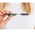 Q-CONNECT balpen, retractable, 0,7 mm, medium punt, zwart