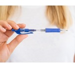 Q-CONNECT ballpoint pen, retractable, 0.7 mm, medium point, blue