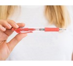 Q-CONNECT balpen, retractable, 0,7 mm, medium punt, rood