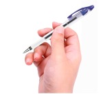 Q-CONNECT Delta stylo, 0,4 mm, pointe moyenne, bleu