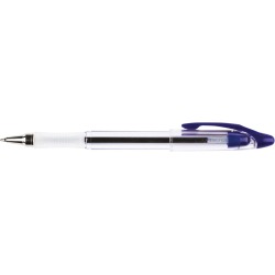 Q-CONNECT Delta stylo, 0,4 mm, pointe moyenne, bleu