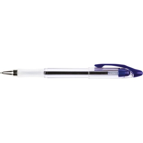 Q-CONNECT Delta stylo, 0,4 mm, pointe moyenne, bleu