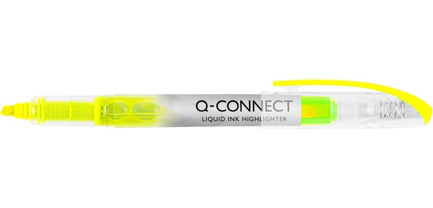 Q-CONNECT Flüssiger Textmarker, gelb