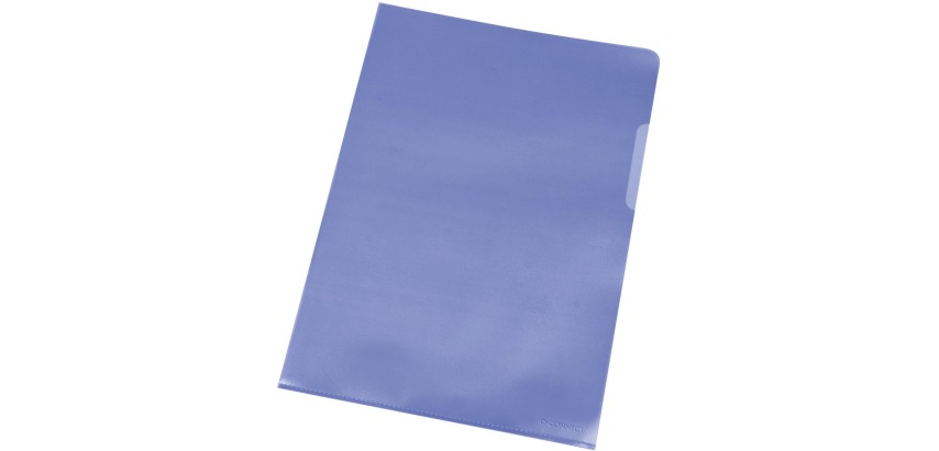 Q-CONNECT corner folder blue 120 microns pack of 100 pieces