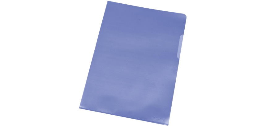 Q-CONNECT corner folder blue 120 microns pack of 100 pieces