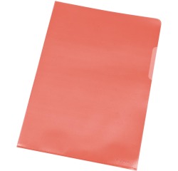Q-CONNECT pochette coin rouge 120 microns paquet de 100 pièces