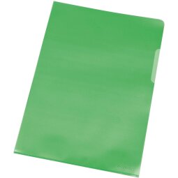 Q-CONNECT pochette coin vert 120 microns paquet de 100 pièces