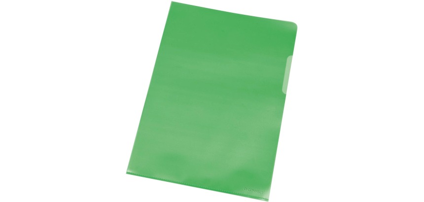 Q-CONNECT pochette coin vert 120 microns paquet de 100 pièces