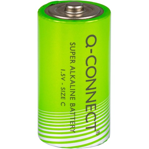Q-CONNECT pile, alcaline, C,blister de 2 pièces