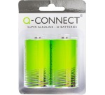 Q-CONNECT batterij, alkaline, D, blister van 2 stuks