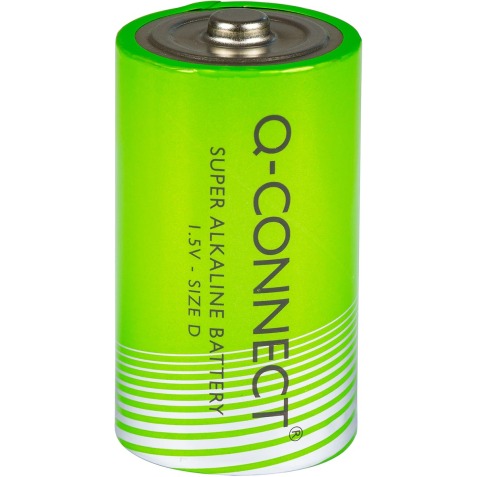 Q-CONNECT pile, alcaline, D, blister de 2 pièces