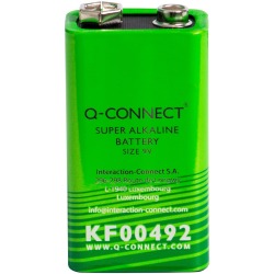 En_pila q-connect alcalina 9v blister con 1 unidad