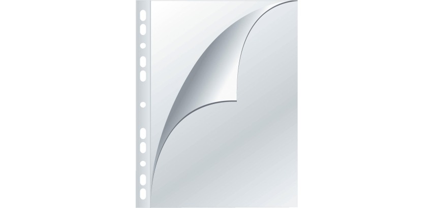 Q-CONNECT A4 punched pocket 11-hole punched grained 80 microns pack of 100 pieces