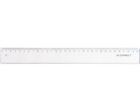 DE_Regla q-connect 30 cm plastico transparente
